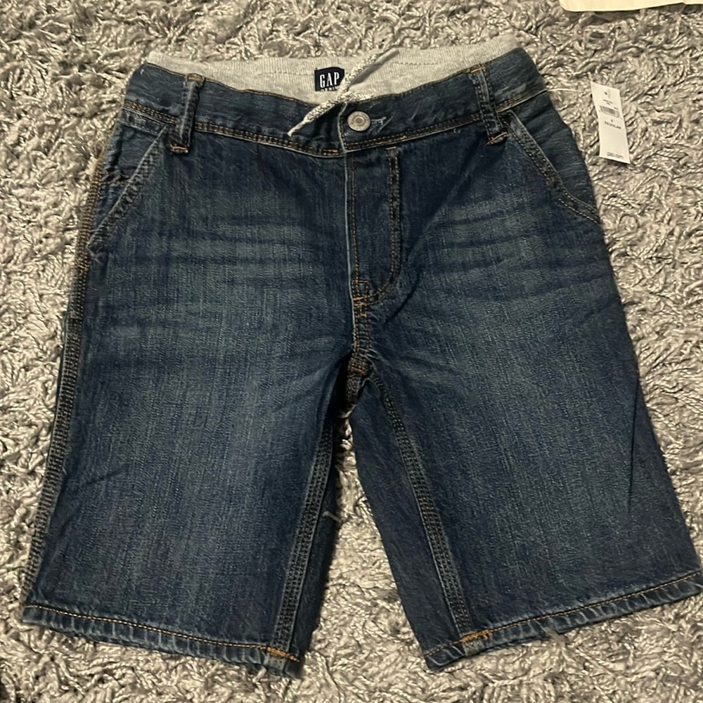⚡️2/$20 GAP Kids Denim Shorts Boys 8 Regular NWT